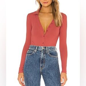Lovers & Friends Safir Polo Bodysuit Size S